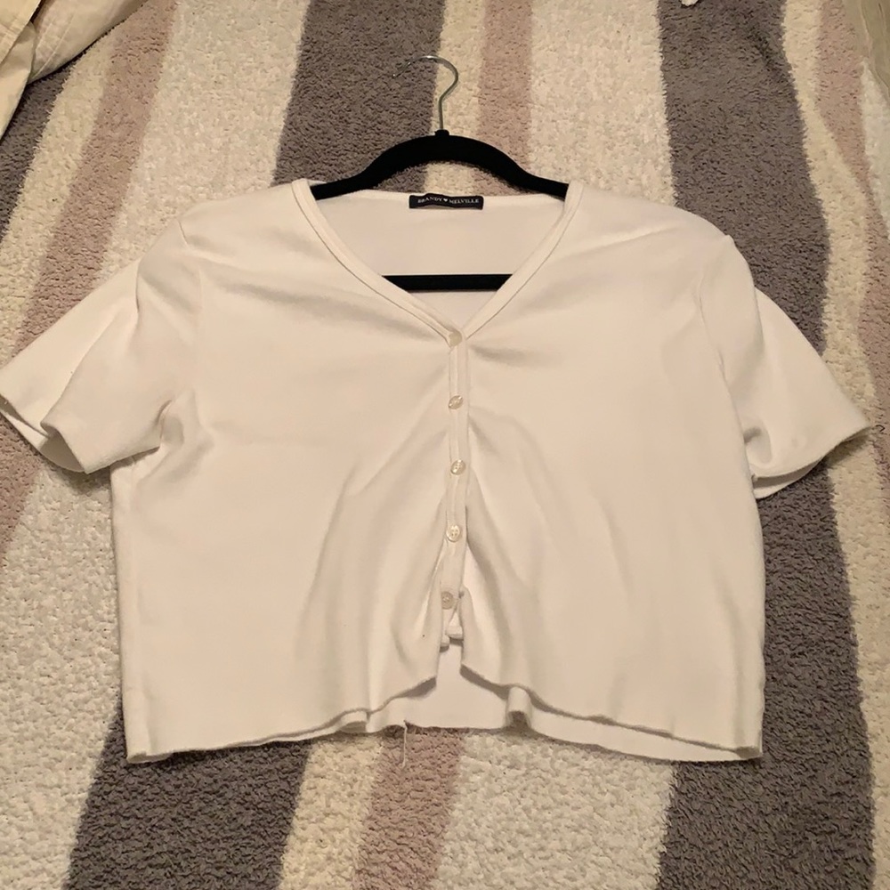 cute white button up!